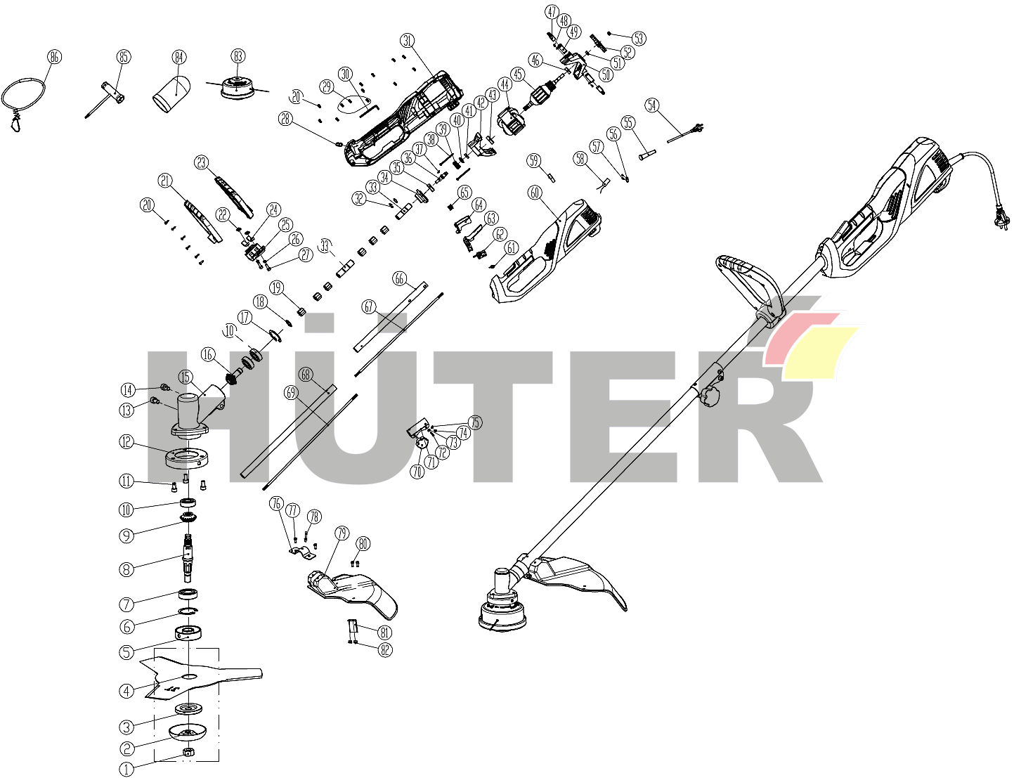 GET-1200SL Huter (с SAF141) SAF 70/1/3