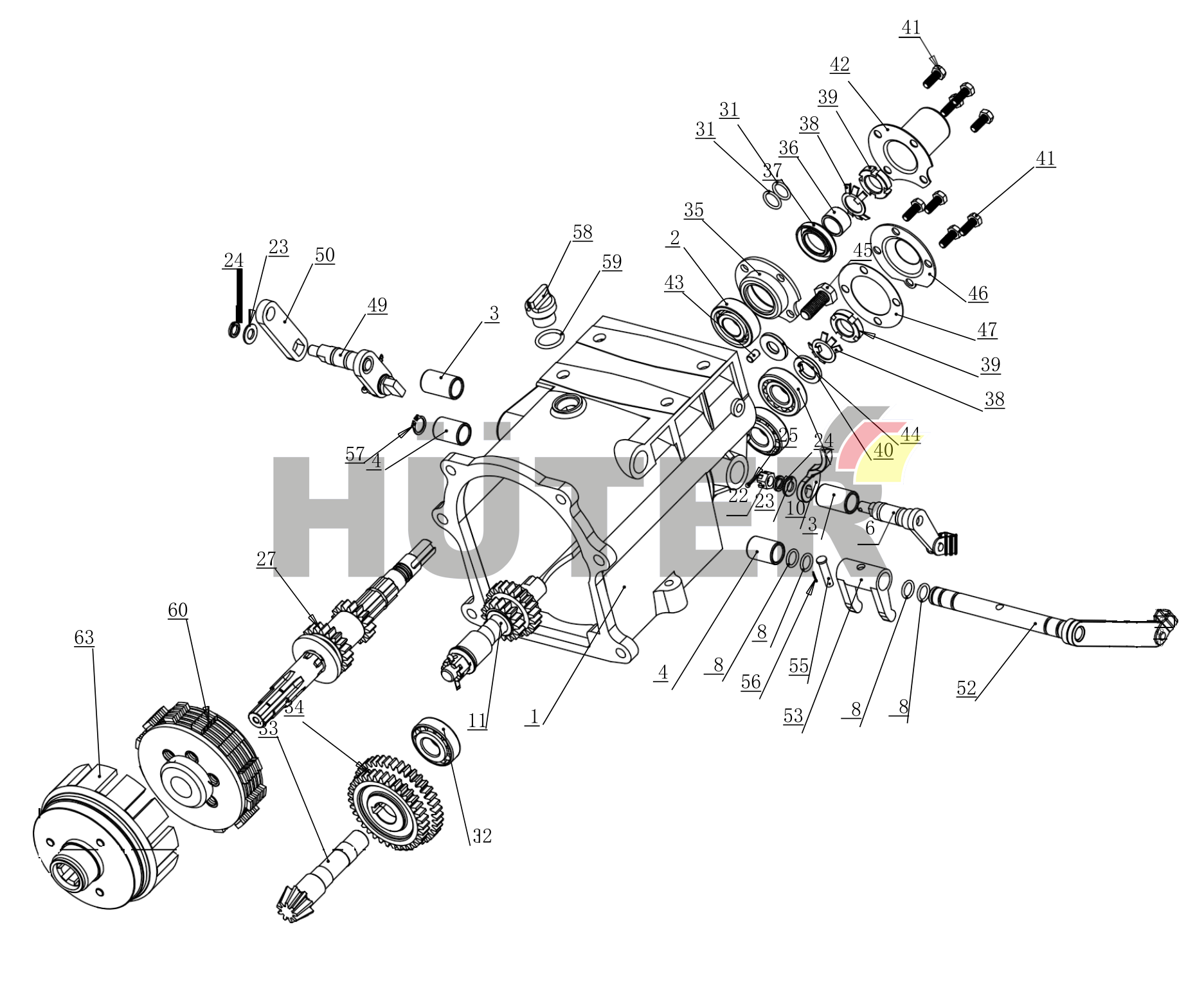 Коробка передач HUC 70/5/10