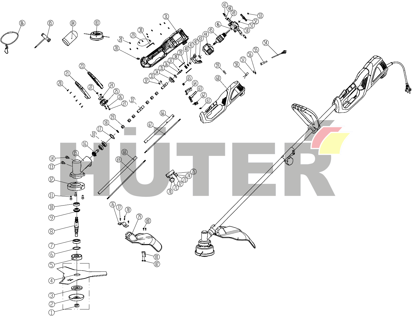 GET-1200SL Huter (с SAF141) SAF