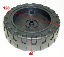 Колесо переднее D=125мм для ELM-1800(10) QYV,1800,2000(10) c QYV021