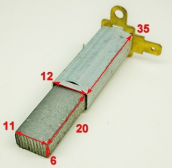 Угольная щётка 6х11х58мм 61/57/357 для ELM-1800, КР-2000ЭП Ресанта QYV