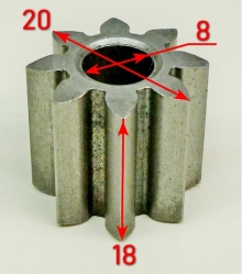 Зубчатое колесо малое для ELM-1400-2000Р/Т(б/н) Huter, Eurolux, КР-1500ЭТ,2000ЭП(б/н)HTT