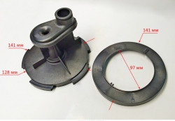 Пластина с диффузором + дефлектор(в сборе) для АСВ и ПН