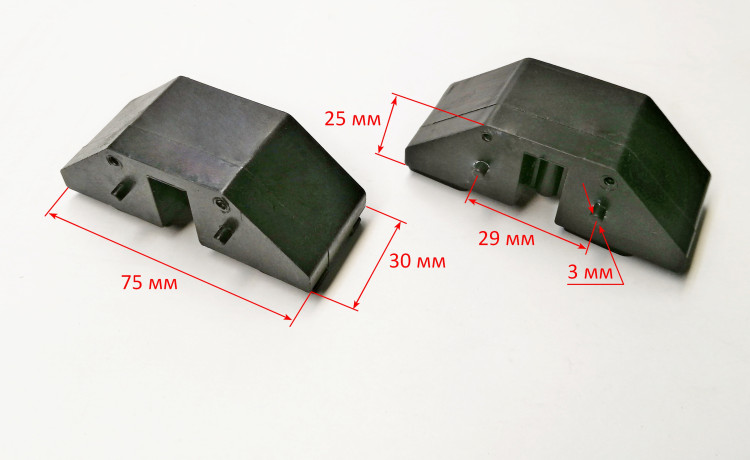 Опора (комплект левая и правая) нагревательного элемента пластиковая для ОК(3), ОК-Е(18) PN