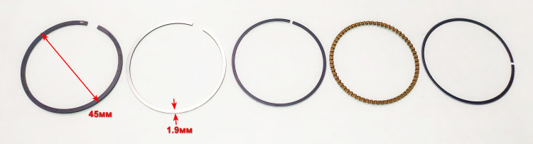 Поршневые кольца (комплект, 3 шт.) для DN1500i(20) TYC