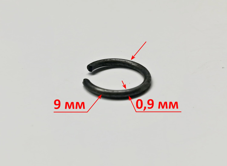 Стопорное кольцо из круглой проволоки 7х1 мм