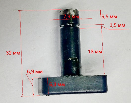 Блокирующий штифт L=26 мм для УШМ-180/1800, 230/2300(19) ZMD