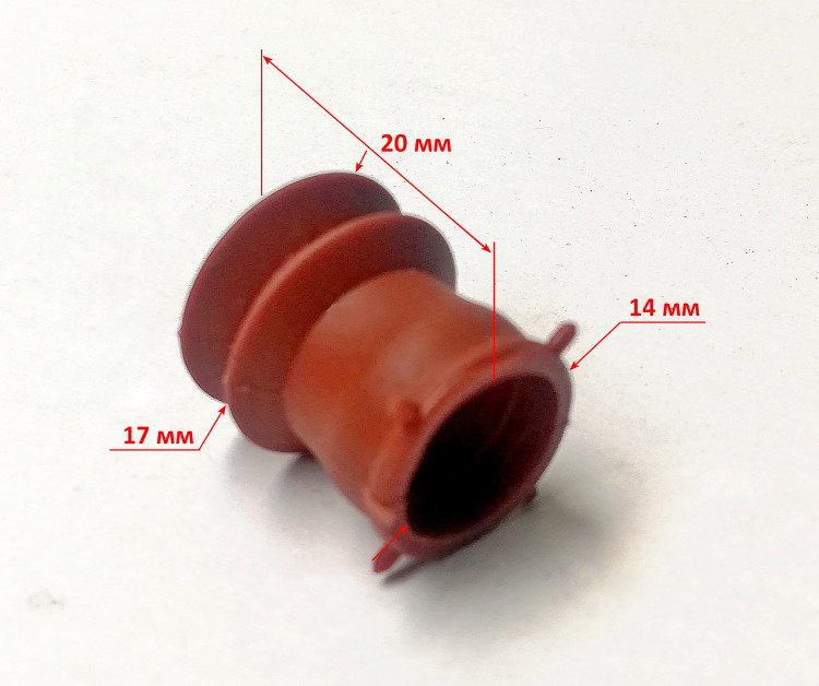 Резиновый колпачок выключателя для КН-300(37), КН-500(34) YNS