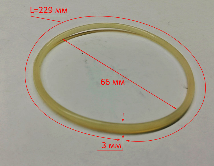 Уплотнительное кольцо D=66х3мм для КН-300(42), КН-500(38) YNS
