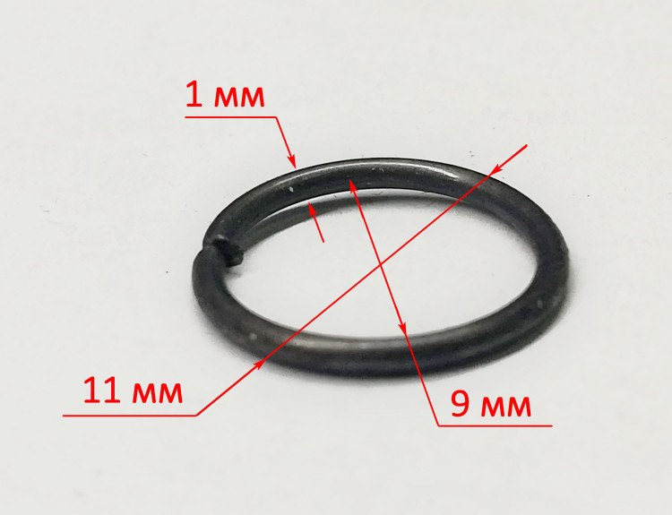 Стопорное кольцо из круглой проволоки 10х1мм для ДУ-13/580(10) Ресанта YTA