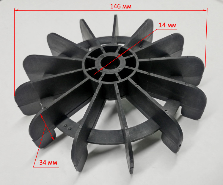 Вентилятор для БМ-130П,160П,180П(7),200П,230П(8) TTR