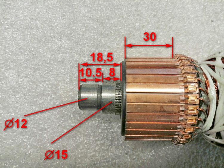 Ротор Lраб.=45мм  для ОМ-1750Э(58) DES