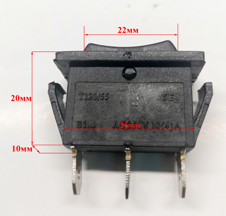 Выключатель Т120/55 250V 10A для ТП-2000M(21) c DAC010