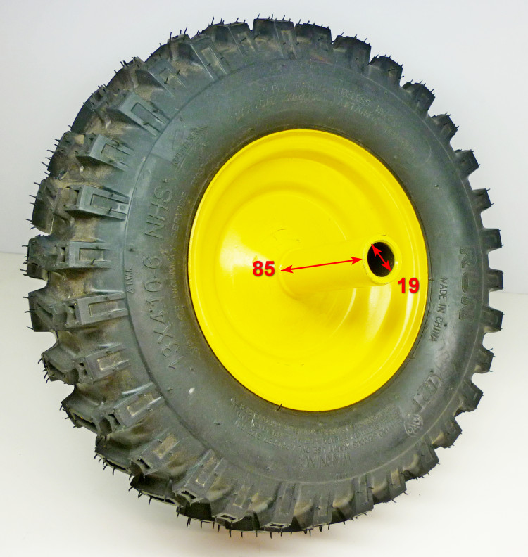 Колесо левое (жёлтое) для SGC4000(168), 4100, 4800(60) ZMD, 4100S(177) GPW