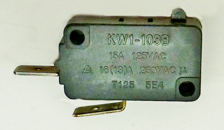 Микровыключатель КW1-103В 16А 250V для ELS-2000(21) до SAF100, ELS-2400(11) до SAF011