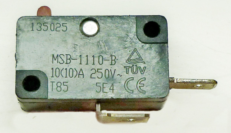 Микровыключатель MSB-1110-B 10А 250V для ELS-2000P(22) SAF,ELS-2000(10),ELS-2000P(20,27) YAT