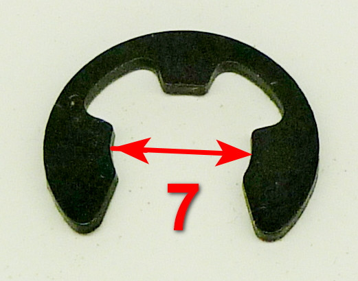 Стопорное кольцо быстросъёмное 7х1 мм