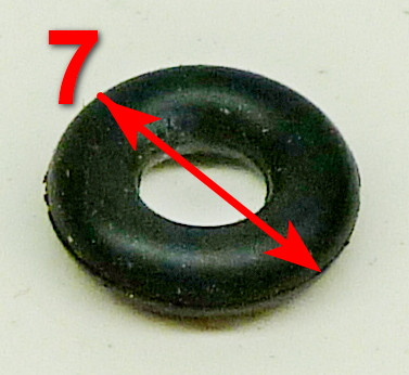 Уплотнительное кольцо масляной форсунки 2х2мм для ELS-2000(49), 2400(50), 2000P(36) OTE