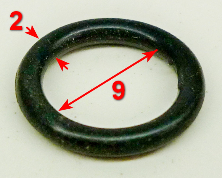 Уплотнительное кольцо малого клапана 10х1.9 для М135-PW(A1.3.5) YL,M165-PW(35) AL