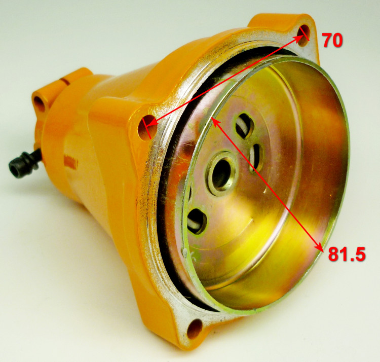 Крепление штанги в сборе (оранжевое) для TR-800-1900(1) TPW, GGT-1900-2900 с TPW22, 1000-2500T/S (9)