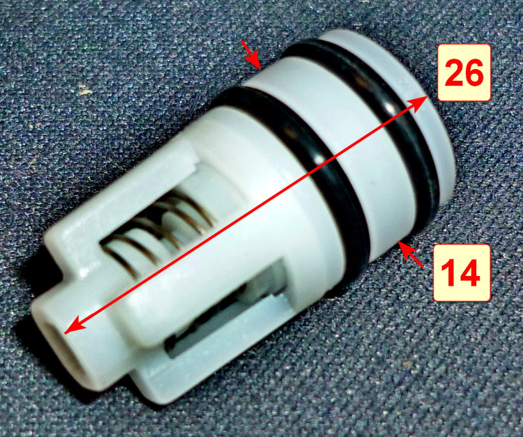Клапан впускной в сборе для M135-PW, W105-QD(A1.7) YL