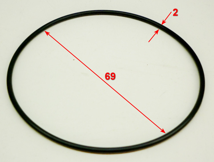 Уплотнительное кольцо 70х2 для М135-PW,W105-QD,W165-QL(A2.8) YL,W165-ARV(A2.8) YL