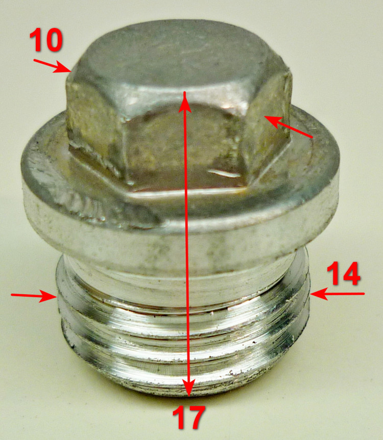 Заглушка малого клапана для W105-Р, W165-QL(A 1.1) YL, W165-ARV(A1.1), W150-MF(14) YLV