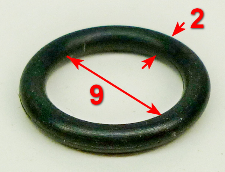 Уплотнительное кольцо 10х1,9мм для W105-Р, W165-QL(A 1.2) YLV, W165-ARV(A1.2), W150-MF(13) YLV