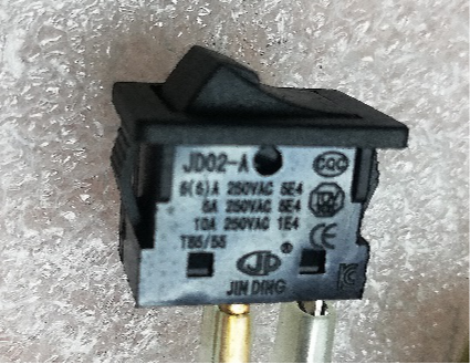 Кнопка блокировки 6A 250V JD02-A