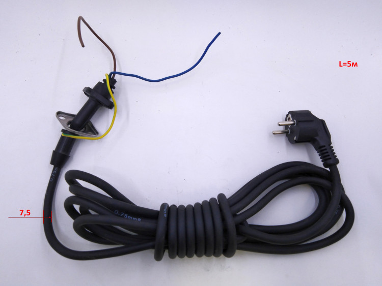 Сетевой кабель 3x0,75мм2 для ФН-450,750(2),1500Л(16) DMN