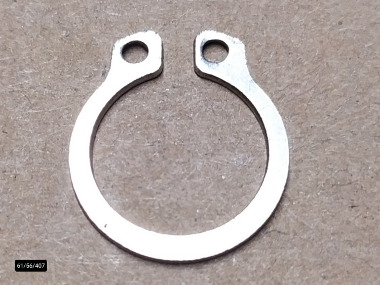 Стопорное кольцо наружное D=12,5мм (нержавейка)