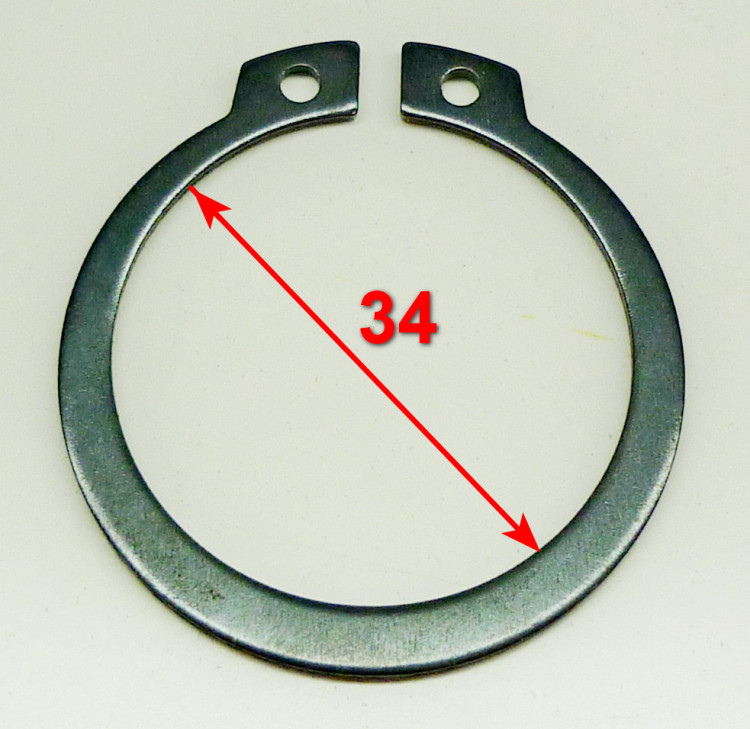 Стопорное кольцо наружное D=34мм