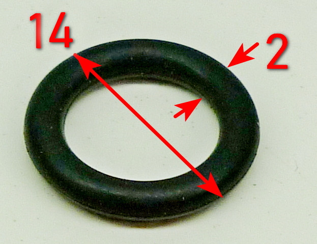Уплотнительное кольцо 2,2х10мм для МК-8000(21) HUC