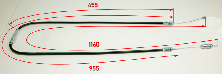 Тросик сцепления L=116х100 для GMC-6.5(117) KST