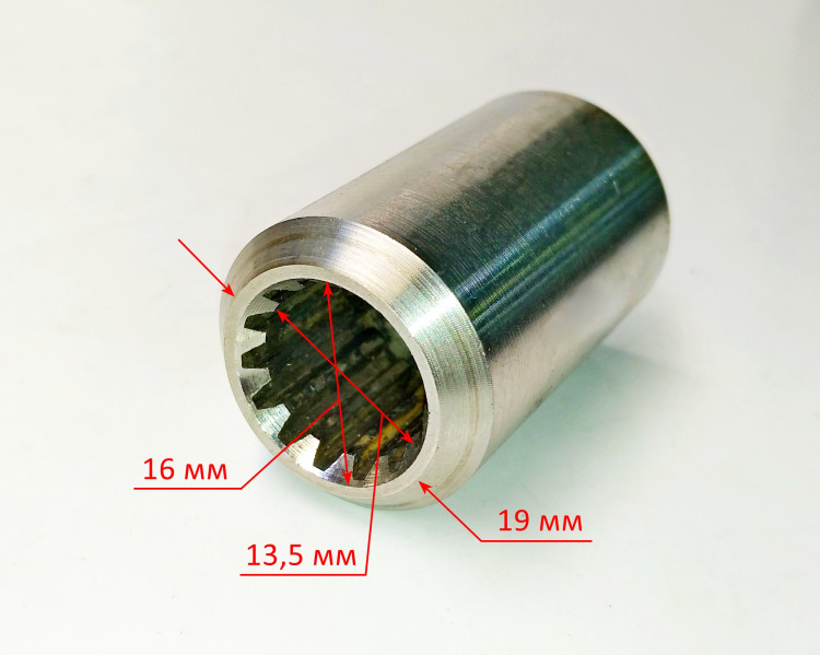 Муфта соединительная D=23,5мм, L=38мм для СН-55(410 05) DMN