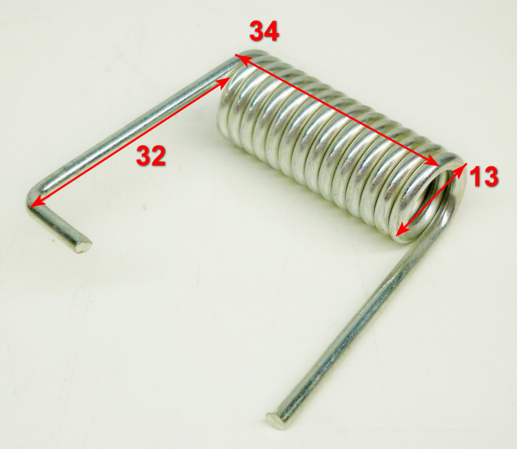 Пружина 2х13х35мм крышки травосборника для ELM-1400T(16), GLM-3.5LT(14), CLM-36Li(13) SAF