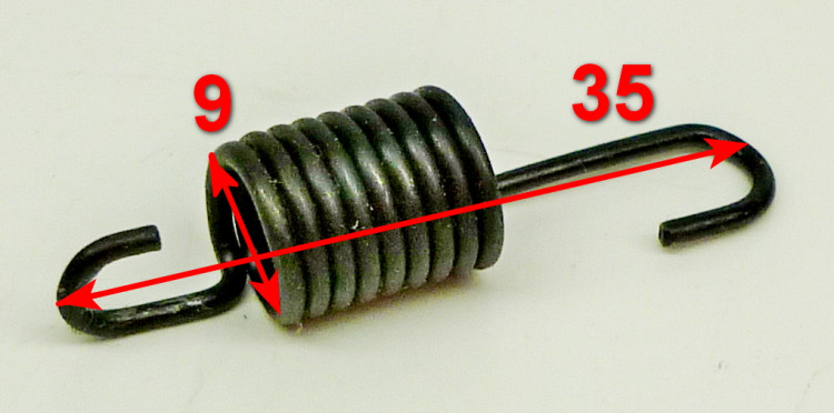 Пружина 1х8,5х36мм тормозной колодки для ELM-1400T(5) c QYV018, КР-1500ЭТ(35) Ресанта QYV