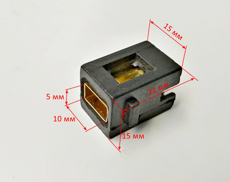 Корпус угольной щетки для ДУ-750(21) KEY, ДУ-15/950М(28) Ресанта HFA