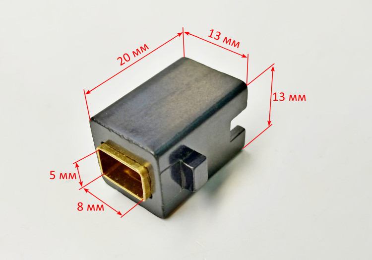 Корпус угольной щетки для ДУ-550(20) ZMD, 550(18) ROH, 700(20) GOL