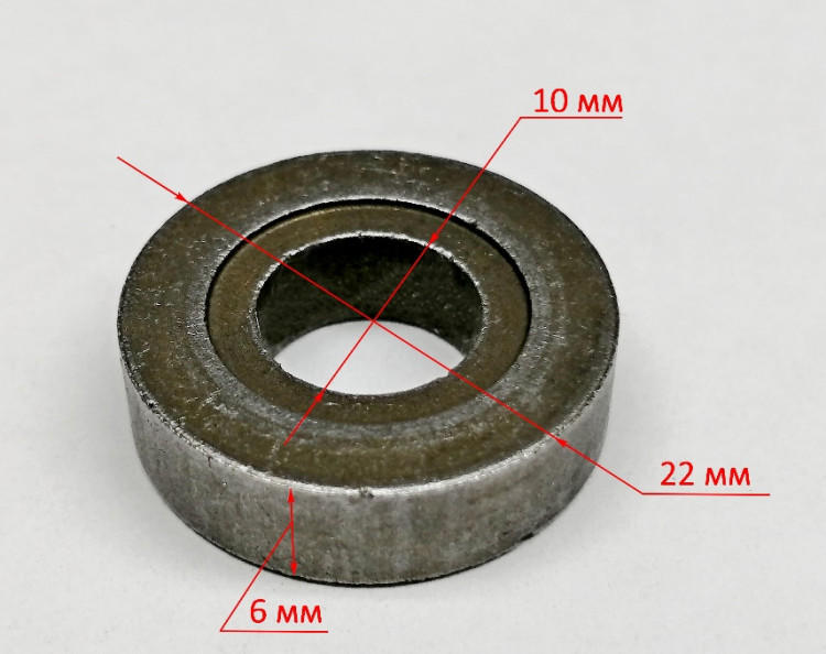 Втулка 10х22х6мм для МФИ-400(6) GUX