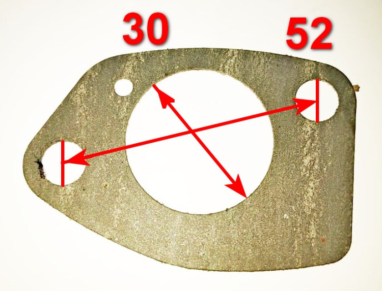 Прокладка карбюратора "В" для MPD-100(60) KEM, БГ-11000Э(90) HAY, DY5000L/LX-9500L/LX-3,SGC8100(28)