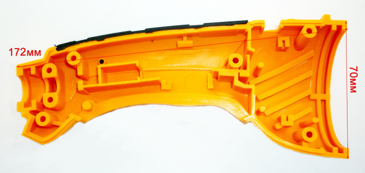 Левая половина ручки для УШМ-125/1200Э(53) Вихрь ROH