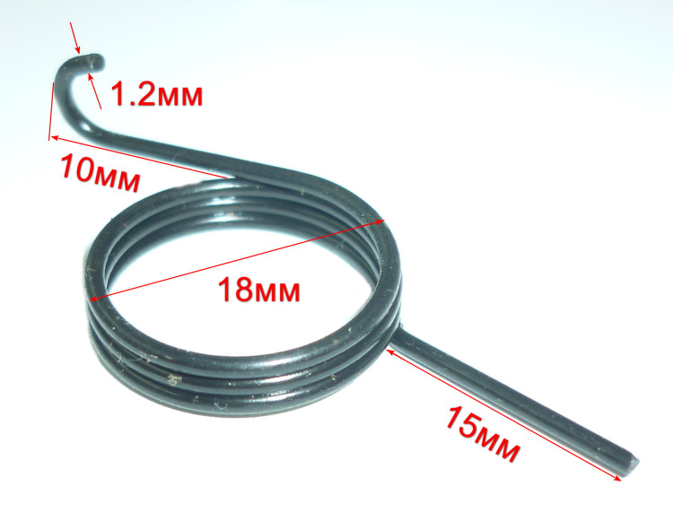 Пружина1,3х17х5мм фиксирующего рычага для ФМ-1900Э(27) Ресанта BTA