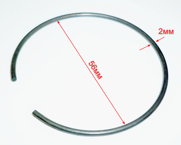 Стопорное кольцо из круглой проволоки 57х2 мм