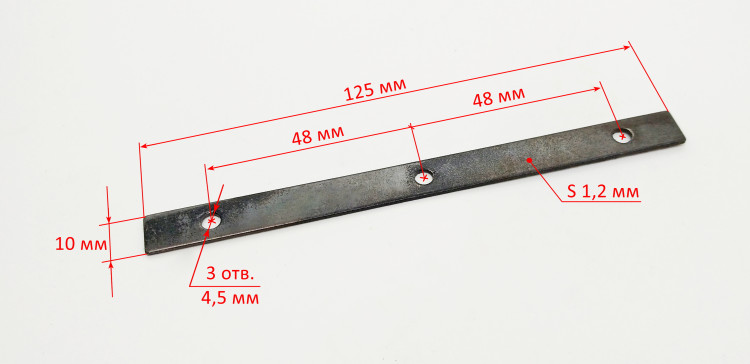 Пластина крепления шторки для ESH-2500(25) TOPN