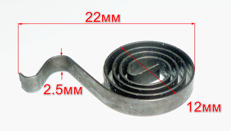 Пружина угольной щётки для П-1000К, КА, 5Д DES