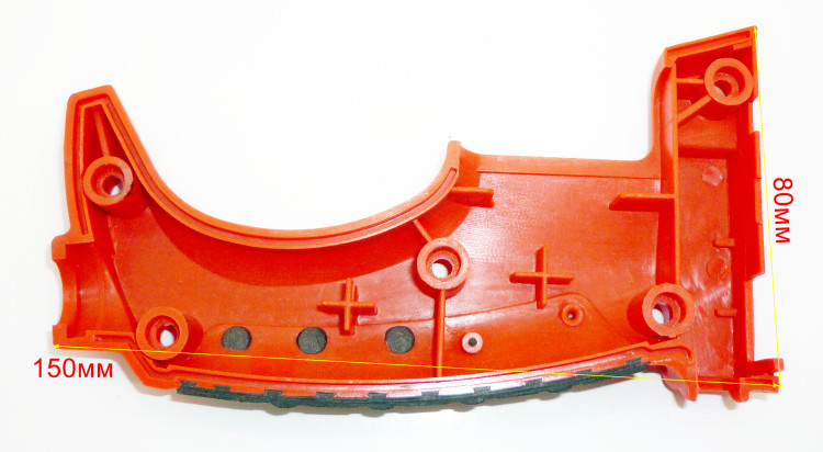 Правая половина ручки (красная) для СМ-1200Э(30) Вихрь HAD