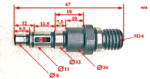 Выходной вал для УШМ-125/900(5) Ресанта с AND026, 115/800(5) Ресанта AND