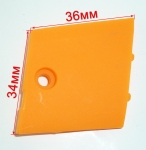 Левая крышка щеточного узла для УШМ-125/1200Э(42) Вихрь ZMD