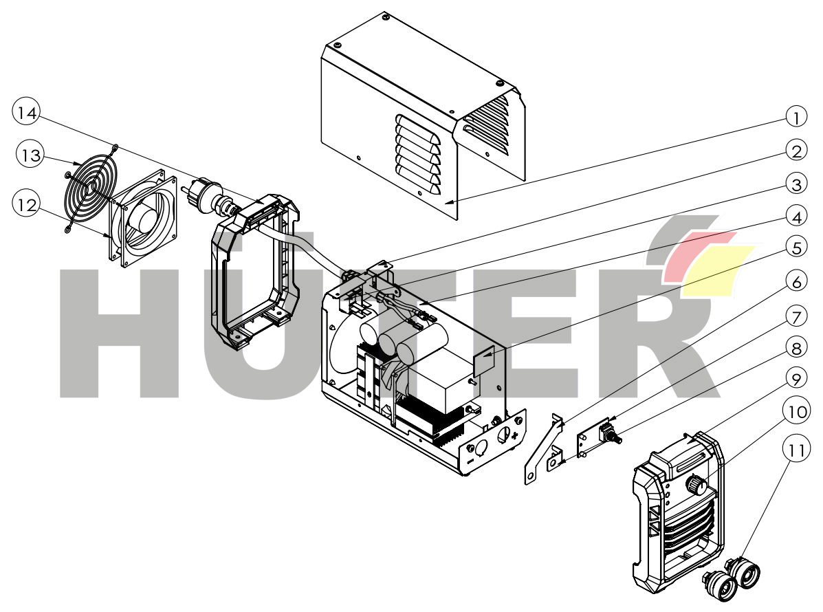 Запчасти для сварочного аппарата инверторного САИ-190T LUX Ресанта (c GPV253) серии GPV 65/70